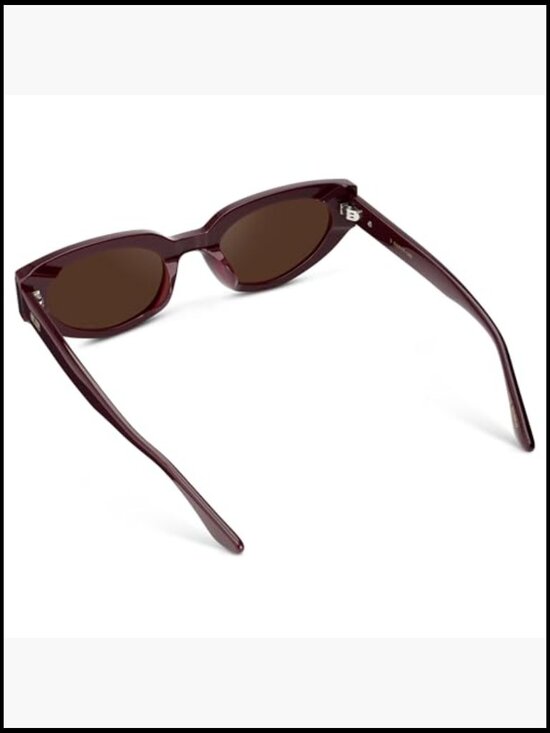 Women\'s Cat-Eye Sunglasses with Acetate Frame, Anti-Reflective Lenses